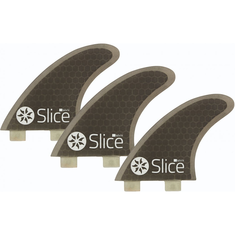 2025 Slice Ultralight Hex Core S5 FCS Compatible Surfboard Fins SLI-02 - Black